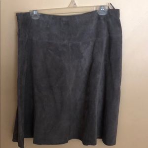 Suede gray skirt never worn
